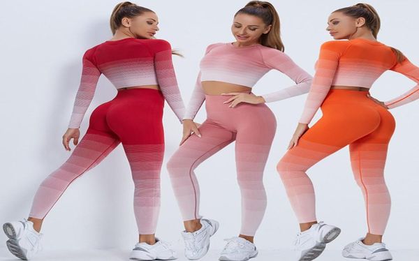 gradient color sports longsleeved trousers yoga clothes womens fitness suit running long sleeve tights4663507
gradient color sports longsleeved trousers yoga clothes womens fitness suit running long sleeve tights4663507