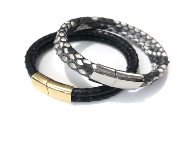 luxury watch accessories 5mm genuine python skin leather with stainless steel buckle bracelet bangle pulsera de joyas1647699, Black
luxury watch accessories 5mm genuine python skin leather with stainless steel buckle bracelet bangle pulsera de joyas1647699, Black