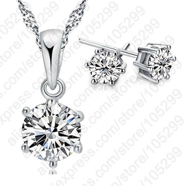 grade wedding jewelry set austria crystal stud earrings necklace 925 pendant necklace nice3066017, Silver
grade wedding jewelry set austria crystal stud earrings necklace 925 pendant necklace nice3066017, Silver