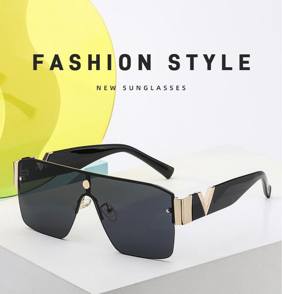 men v letter sunglasses designer letter women men goggle senior eyewear for women eyeglasses frame vintage metal sun glasses, White;black
men v letter sunglasses designer letter women men goggle senior eyewear for women eyeglasses frame vintage metal sun glasses, White;black