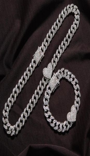 chains 2pcset rapper full heavy heartshaped cuban link bracelet iced women for men necklcae chain prong pave luxury hiphop jewel6634779, Silver
chains 2pcset rapper full heavy heartshaped cuban link bracelet iced women for men necklcae chain prong pave luxury hiphop jewel6634779, Silver