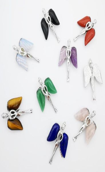 pendant necklaces 33x23mm aventurine rose pink quartz amethysts opal obsidian lapis little angel necklace 1pcs9470733, Silver
pendant necklaces 33x23mm aventurine rose pink quartz amethysts opal obsidian lapis little angel necklace 1pcs9470733, Silver
