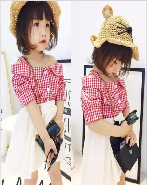 summer new kids costume toddler baby girl plaid button tshirtgauze skirt clothes outfits7972959, White
summer new kids costume toddler baby girl plaid button tshirtgauze skirt clothes outfits7972959, White