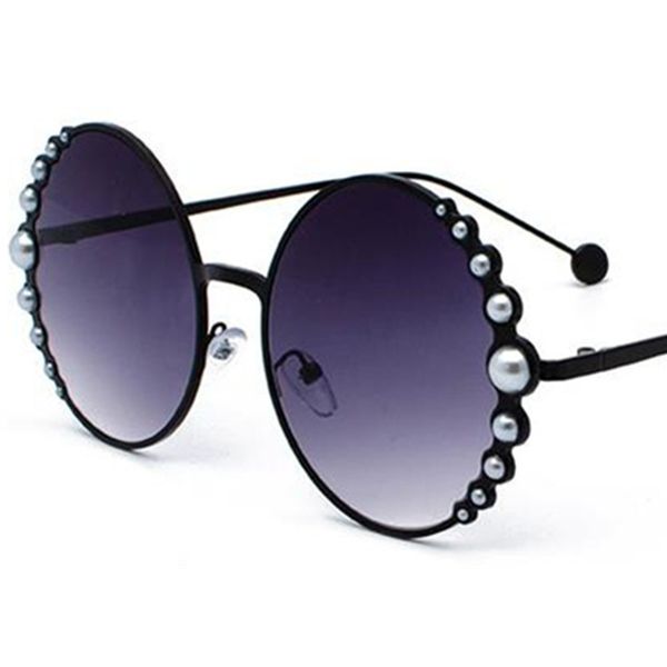 women alloy sunglasses temperament sun glasses retro pearl eyeglasses anti-uv spectacles oversize frame adumbral, White;black
women alloy sunglasses temperament sun glasses retro pearl eyeglasses anti-uv spectacles oversize frame adumbral, White;black
