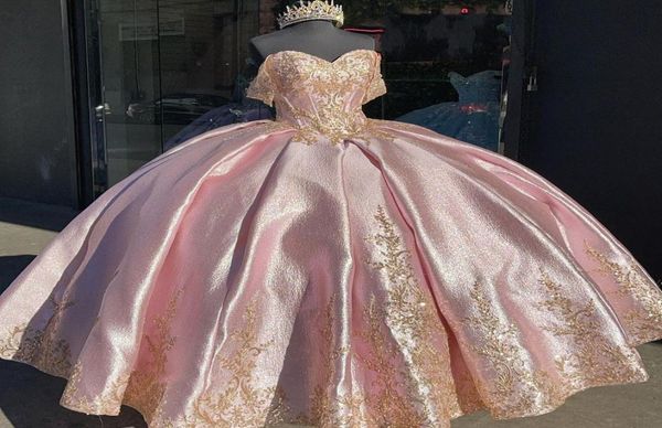 luxury pink gold embroidered quinceanera dress ball gowns woman off the shoulder beaded sweet 15 dress 16 girls designer party for5442821, Blue;red
luxury pink gold embroidered quinceanera dress ball gowns woman off the shoulder beaded sweet 15 dress 16 girls designer party for5442821, Blue;red