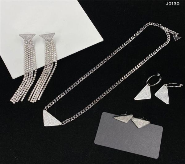 full diamond designer necklace triangle label pendant tassel earrings women rhinestone studs jewelry8398740, Black
full diamond designer necklace triangle label pendant tassel earrings women rhinestone studs jewelry8398740, Black