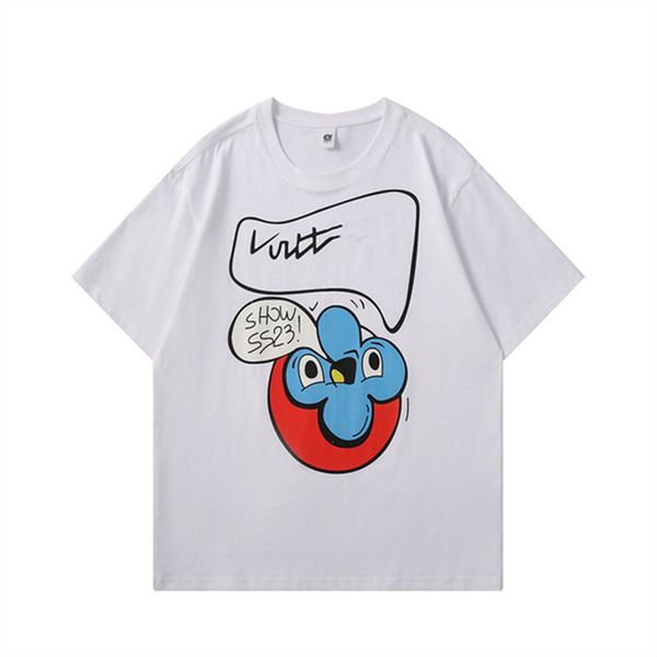 summer new men's t-shirt fashion trend designer european and american style printed personality hundred match young charm internet cele, White;black
summer new men's t-shirt fashion trend designer european and american style printed personality hundred match young charm internet cele, White;black