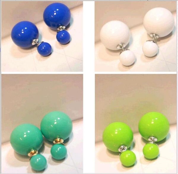 two sided earrings double pearl front back ear stud earrings fashion jewelry whole round shaped studs 18 mix colors mixed 54638347266732, Golden;silver
two sided earrings double pearl front back ear stud earrings fashion jewelry whole round shaped studs 18 mix colors mixed 54638347266732, Golden;silver