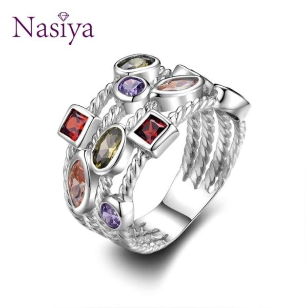 nasiya 100 genuine silver 925 jewelry rings for women multiple colorful gemstones wedding ring luxury jewelry engagement gift v1989033285, Slivery;golden
nasiya 100 genuine silver 925 jewelry rings for women multiple colorful gemstones wedding ring luxury jewelry engagement gift v1989033285, Slivery;golden