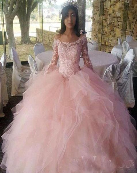 cascading ruffles ball gown quinceanera dresses long sleeve hollow back illusion bodice sweep train applique prom party gowns swee1046436, Blue;red
cascading ruffles ball gown quinceanera dresses long sleeve hollow back illusion bodice sweep train applique prom party gowns swee1046436, Blue;red