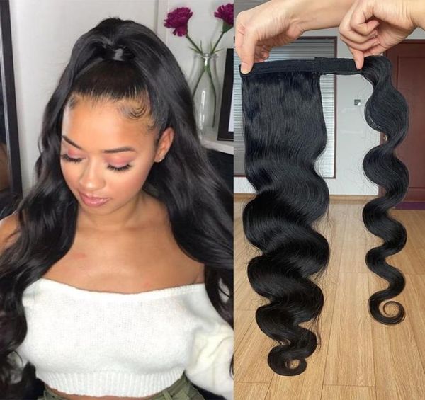 wrap around ponytail human hair brazilian body wave pony tail remy hair clip in extensions for women9551509, Black
wrap around ponytail human hair brazilian body wave pony tail remy hair clip in extensions for women9551509, Black