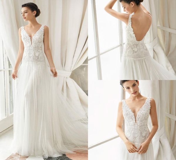 2019 gali karten bohemia wedding dresses v neck backless a line lace appliques beach wedding dress spot tulle plus size brida7293919, White
2019 gali karten bohemia wedding dresses v neck backless a line lace appliques beach wedding dress spot tulle plus size brida7293919, White