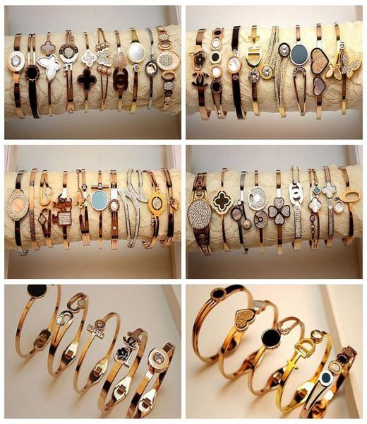 10pcslot classic design fashion titanium steel woman bangle stainless steel bracelet for woman love gold jewelry mixed styles8128472, Golden;silver
10pcslot classic design fashion titanium steel woman bangle stainless steel bracelet for woman love gold jewelry mixed styles8128472, Golden;silver