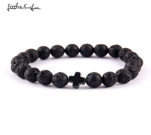 little minglou new trendy jesus cross charm men bracelets black lava stone 8mm beads bracelets bangles for women jewelry7751345, Golden;silver
little minglou new trendy jesus cross charm men bracelets black lava stone 8mm beads bracelets bangles for women jewelry7751345, Golden;silver