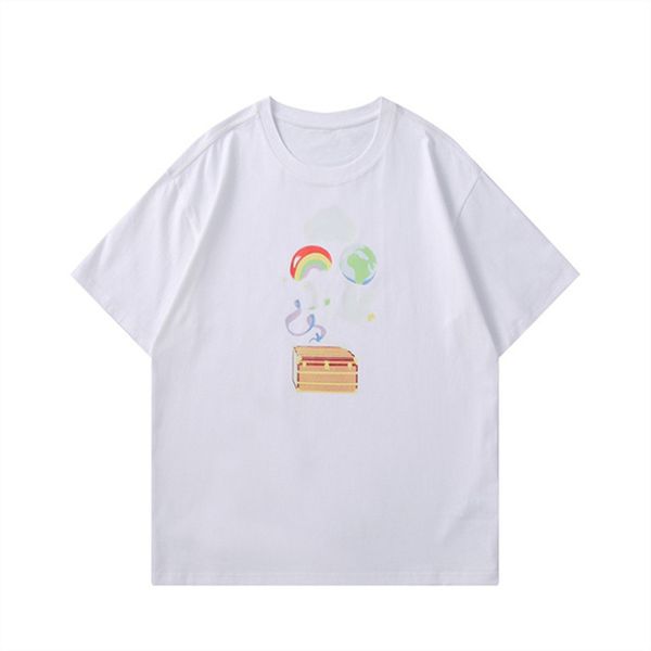 summer new men's t-shirt fashion trend designer european and american style printed personality hundred match young charm internet cele, White;black
summer new men's t-shirt fashion trend designer european and american style printed personality hundred match young charm internet cele, White;black