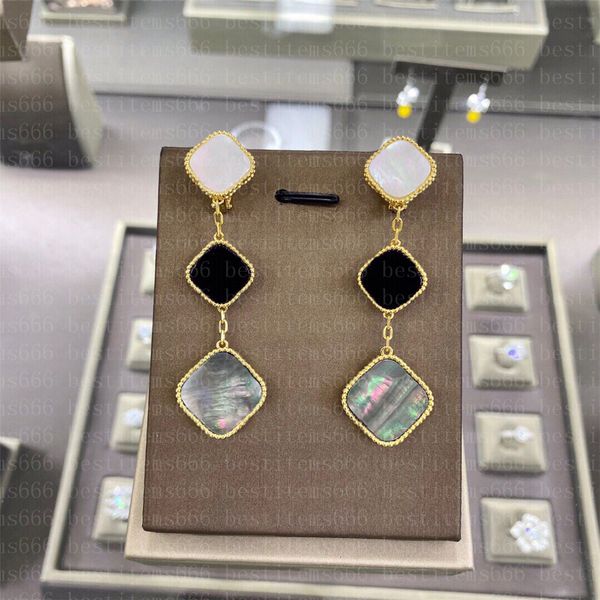 three flowers 4/four leaf clover charm stud earrings back mother-of-pearl silver 18k gold plated agate for women girls valentine's moth, Golden
three flowers 4/four leaf clover charm stud earrings back mother-of-pearl silver 18k gold plated agate for women girls valentine's moth, Golden