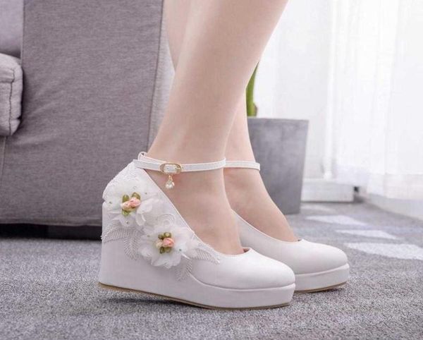 fashionable sweet white flower pumps womens wedding shoes high heels platform shoes ladies party dress wedges bridesmaid sandals 28711738, Black;white
fashionable sweet white flower pumps womens wedding shoes high heels platform shoes ladies party dress wedges bridesmaid sandals 28711738, Black;white