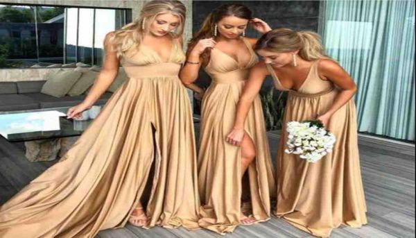 gold bridesmaid dresses deep v neck soft silk side split sweep train a line prom dress party wear junior bridesmaid dress2357596, Blue;red
gold bridesmaid dresses deep v neck soft silk side split sweep train a line prom dress party wear junior bridesmaid dress2357596, Blue;red