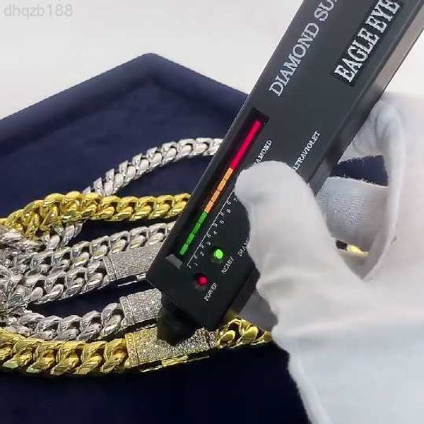 factory price fashion jewelry hiphop rock men 18k gold filled plated stainless steel moissnite miami cuban link chain necklace, Silver
factory price fashion jewelry hiphop rock men 18k gold filled plated stainless steel moissnite miami cuban link chain necklace, Silver