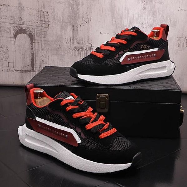 men's shoes 2023 summer new breathable net shoes thin stye casual shoes trendy platform sports shoes d2h55, Black
men's shoes 2023 summer new breathable net shoes thin stye casual shoes trendy platform sports shoes d2h55, Black