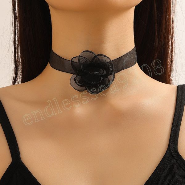 black decorations delicate neck chain classic romantic flower necklaces women's trendy jewelry vintage charm necklace, Golden;silver
black decorations delicate neck chain classic romantic flower necklaces women's trendy jewelry vintage charm necklace, Golden;silver