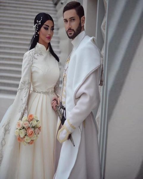 brilliant ball gown muslim wedding dresses with long sleeve high neck appliques abric dubai vestido de noiva wedding gowns long tr9743367, White
brilliant ball gown muslim wedding dresses with long sleeve high neck appliques abric dubai vestido de noiva wedding gowns long tr9743367, White