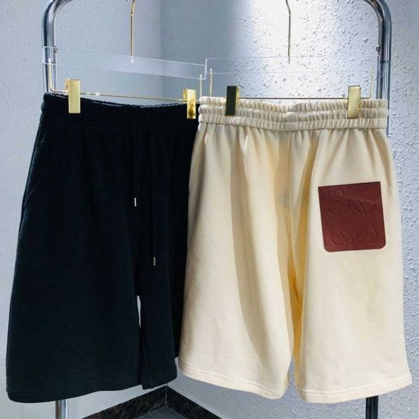 shorts designer pants men women leather badge shorts loose casual tide brand sweatpants, White;black
shorts designer pants men women leather badge shorts loose casual tide brand sweatpants, White;black