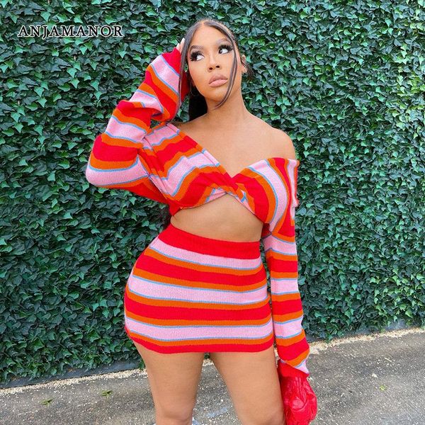 dress anjamanor red stripe two piece knit set and skirt off shoulder dress sets trending autumn outfits for women 2022 d56cz21, White
dress anjamanor red stripe two piece knit set and skirt off shoulder dress sets trending autumn outfits for women 2022 d56cz21, White