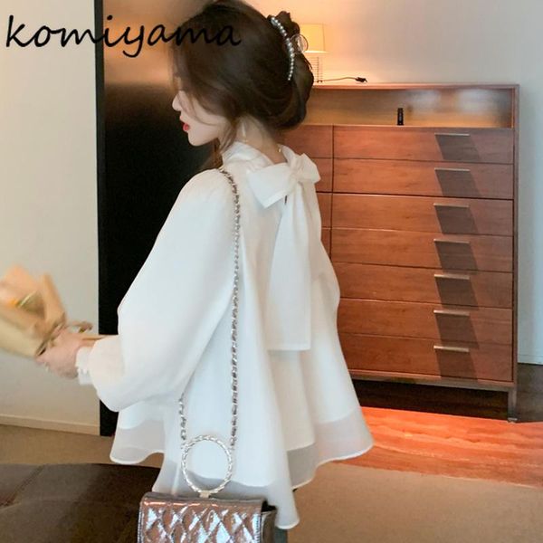 t-shirt komiyama sweet chic lace up bow blusas mujer korean fashion shirts spring elegant temperament fairy solid blouse women, White
t-shirt komiyama sweet chic lace up bow blusas mujer korean fashion shirts spring elegant temperament fairy solid blouse women, White