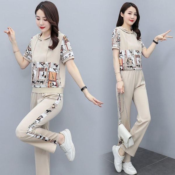 pants pants hoodie set 2022 summer new fashion sweat suit female korean short sleeve cool casual temperament loose thin two piece suit, White
pants pants hoodie set 2022 summer new fashion sweat suit female korean short sleeve cool casual temperament loose thin two piece suit, White