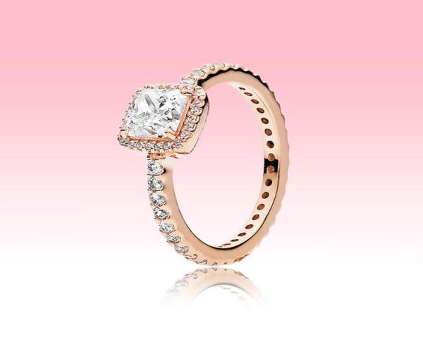 rose gold plated wedding ring cz diamond engagment jewelry for pandora 925 silver square sparkle halo ring set with original box2327537, Slivery;golden
rose gold plated wedding ring cz diamond engagment jewelry for pandora 925 silver square sparkle halo ring set with original box2327537, Slivery;golden