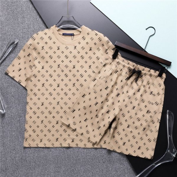 mens tracksuits designer suit two piece set fashion t shirt sports sweatpants sets summer sportswears outfits, Gray
mens tracksuits designer suit two piece set fashion t shirt sports sweatpants sets summer sportswears outfits, Gray
