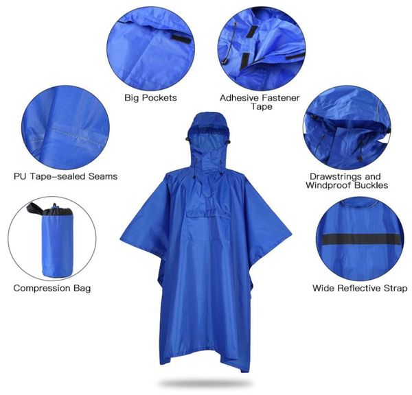 multifunctional men women rain coat reflective strip zipper long raincoat waterproof rainwear at outdoor rain tools7565142, Blue;black
multifunctional men women rain coat reflective strip zipper long raincoat waterproof rainwear at outdoor rain tools7565142, Blue;black