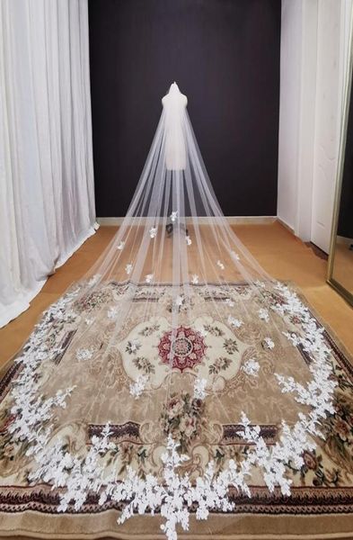 bridal veils real pos long lace appliques wedding veil white ivory cathedral 35 meters bride accessories 20216550576, Black
bridal veils real pos long lace appliques wedding veil white ivory cathedral 35 meters bride accessories 20216550576, Black