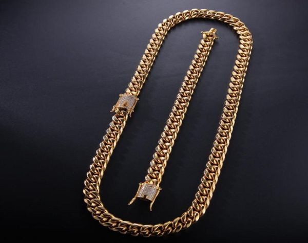 12mm 14mm mens cuban miami link bracelet chain set rhinestone clasp stainless steel gold hip hop necklace chain jewelry set6380159, Silver
12mm 14mm mens cuban miami link bracelet chain set rhinestone clasp stainless steel gold hip hop necklace chain jewelry set6380159, Silver