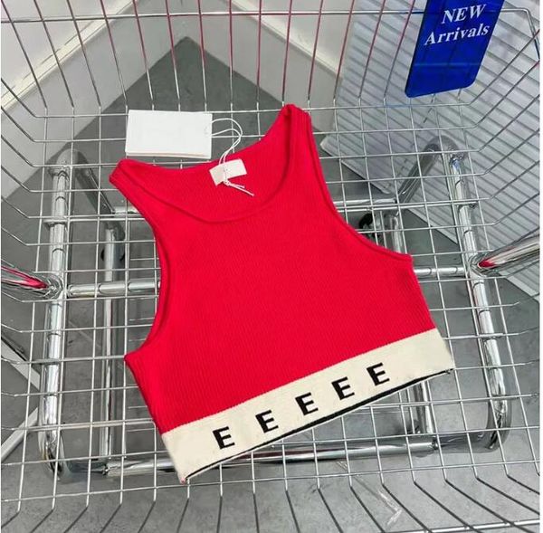 womens crop knits tee designer tank women clothing fashion letter print summer sleeveless pullover vest casual camis streetwear, White
womens crop knits tee designer tank women clothing fashion letter print summer sleeveless pullover vest casual camis streetwear, White