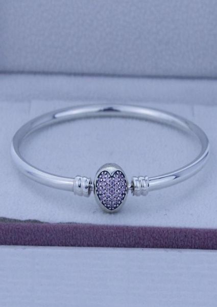 100 authentic 925 sterling silver bangles cuff silver circle of love pink cz bracelet fits for pandora charms beads whole 1pc1247067, White
100 authentic 925 sterling silver bangles cuff silver circle of love pink cz bracelet fits for pandora charms beads whole 1pc1247067, White