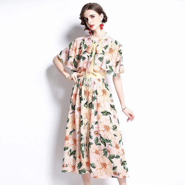 2023 summer european station fashion women's large swing skirt with lotus leaf sleeves, flowing tie, and floral print, casual dresses e, Black;gray
2023 summer european station fashion women's large swing skirt with lotus leaf sleeves, flowing tie, and floral print, casual dresses e, Black;gray