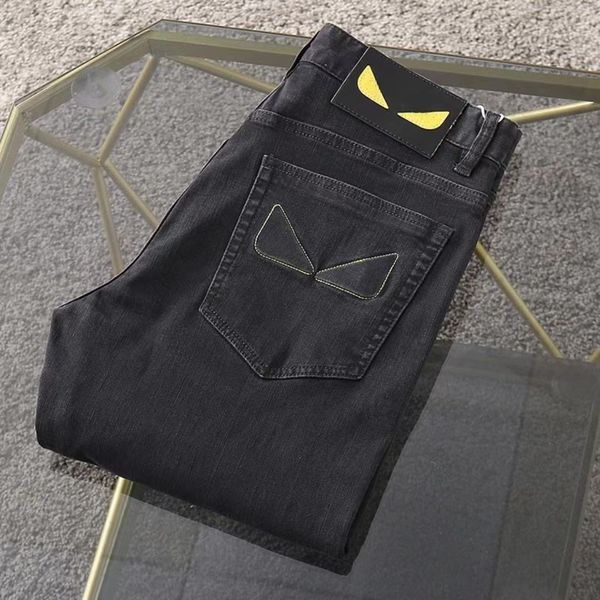 2023 new designer men's jeans elastic black elastic brand luxury pants jeans trend brand motorcycle pants casual, Blue
2023 new designer men's jeans elastic black elastic brand luxury pants jeans trend brand motorcycle pants casual, Blue