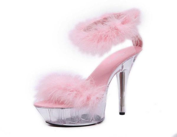 summer women 15cm super high heel pumps artificial fur transparent platform sandals nightclub party ladies shoes with heels x05269240455, Black
summer women 15cm super high heel pumps artificial fur transparent platform sandals nightclub party ladies shoes with heels x05269240455, Black