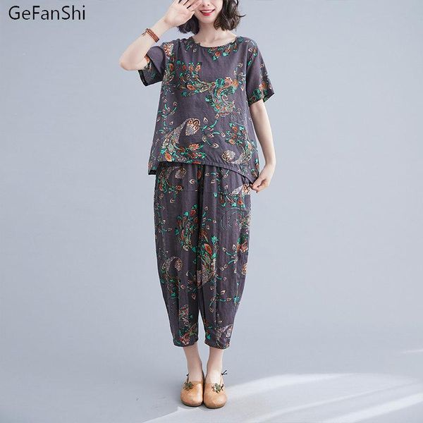 dress suit female women set 2022 new version summer large size print twopiece vintage casual pants and loose set, White
dress suit female women set 2022 new version summer large size print twopiece vintage casual pants and loose set, White