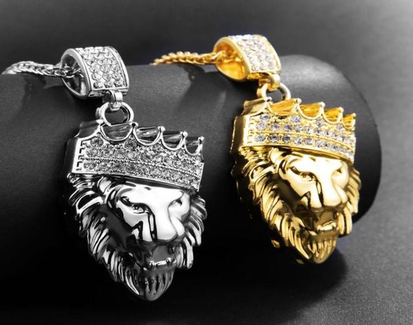 fashion gold cuban link chain lion head king crown pendant necklace mens hip hop jewelry5470579, Silver
fashion gold cuban link chain lion head king crown pendant necklace mens hip hop jewelry5470579, Silver
