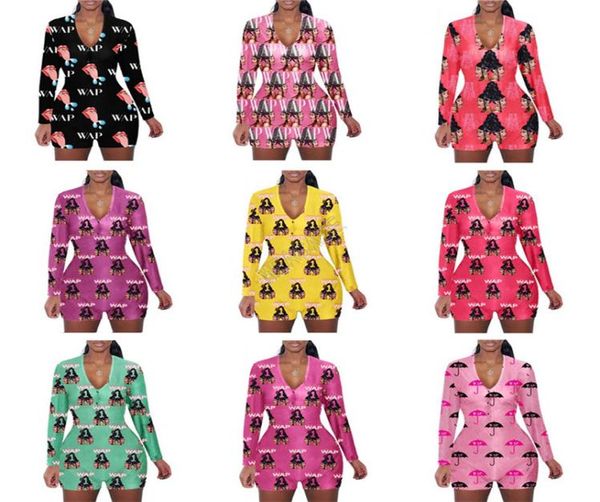 women jumpsuit wap letters umbrella printed long sleeves shorts romper v neck home jumpsuits caroon casual siamese trousers sxxl 1060574, White
women jumpsuit wap letters umbrella printed long sleeves shorts romper v neck home jumpsuits caroon casual siamese trousers sxxl 1060574, White