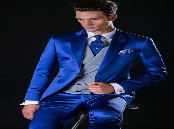 royal blue groom tuxedos peak lapel slim fit groomsmen mens wedding dress excellent man jacket blazer 3 piece suitjacketpantsve6390911, Black;gray
royal blue groom tuxedos peak lapel slim fit groomsmen mens wedding dress excellent man jacket blazer 3 piece suitjacketpantsve6390911, Black;gray