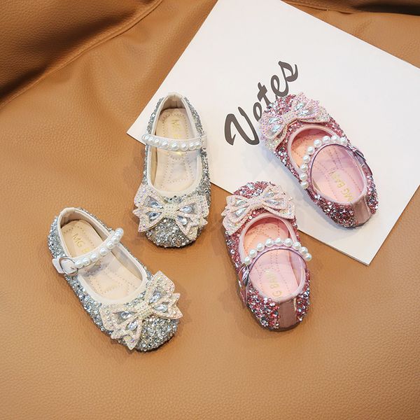 Spring Autumn Kids Girls Shoes Children Girls Princess Shoes Pearl Bow Casual Shoes Summer, Silver
Spring Autumn Kids Girls Shoes Children Girls Princess Shoes Pearl Bow Casual Shoes Summer, Silver