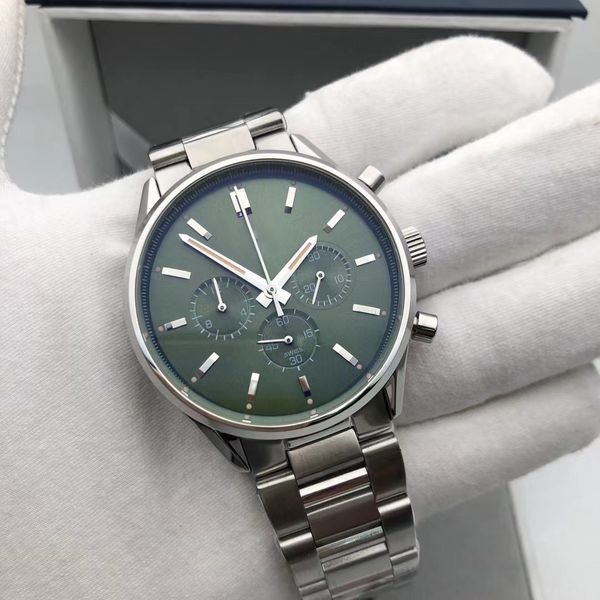 2023 luxury men's watches business fashion six hands work series multifunction quartz watches fashion round steel strap, Slivery;brown
2023 luxury men's watches business fashion six hands work series multifunction quartz watches fashion round steel strap, Slivery;brown