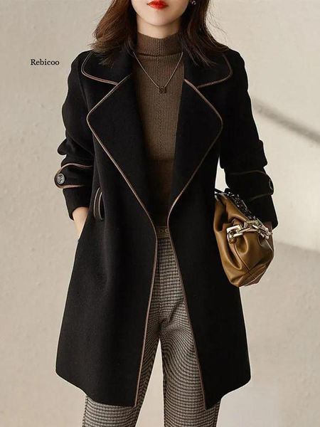 fur autumn winter women sashes woolen coats loose female warm outerwears fashion office lady korean streetwear coats, Black
fur autumn winter women sashes woolen coats loose female warm outerwears fashion office lady korean streetwear coats, Black