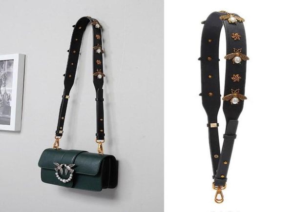fashion retro bee leather strap handbag accessories replacement wide shoulder bag straps women design corssbody bag strap belts9580243, Black
fashion retro bee leather strap handbag accessories replacement wide shoulder bag straps women design corssbody bag strap belts9580243, Black