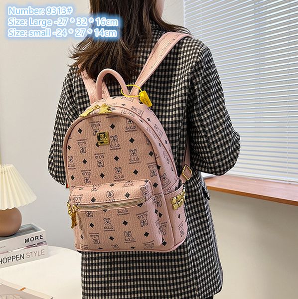 Factory wholesale ladies shoulder bag 2 cute cartoon fashion handbag large wear-resistant contrast leather leisure backpack street popular rivet backpacks, Pink-small-9313#
Factory wholesale ladies shoulder bag 2 cute cartoon fashion handbag large wear-resistant contrast leather leisure backpack street popular rivet backpacks, Pink-small-9313#