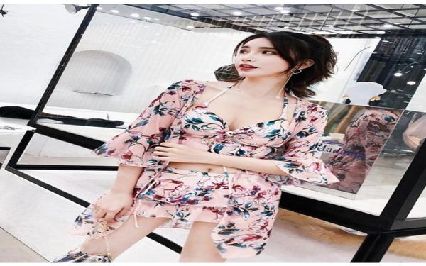 three piece split skirt style small chest gathered conservative cover belly slim korean little fragrance swimsuit8321361
three piece split skirt style small chest gathered conservative cover belly slim korean little fragrance swimsuit8321361